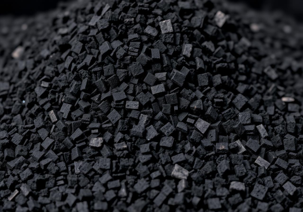 Recycled rubber crumb